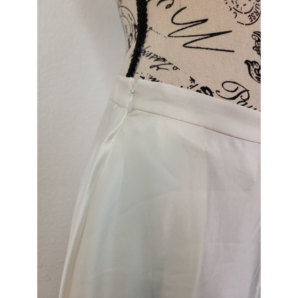 Lilysilk Slip Silk Maxi Skirt Size 6 Pockets Pearl Zip Office Capsule Minimal - Picture 3 of 11